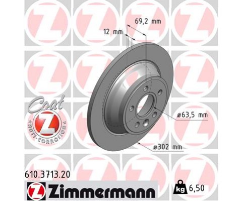 ARKA FREN DISK AYNASI VOLVO V70 III 07 D4 13 S80 II 2.0 3.2 /2.0TDI 08 XC70 06