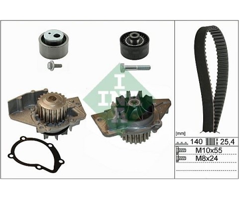 DEVİRDAİMLİ EKSANTRİK GERGİ KİTİ 140x254 P206-306-PARTNER-EXPERT-BERL-JUMPY-SCUDO1.9D 98- DW8