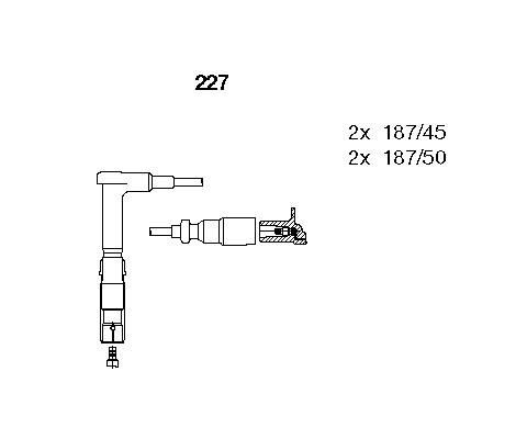 ATESLEME KABLOSU SETI MERCEDES M111 W202 W124 S124 C124