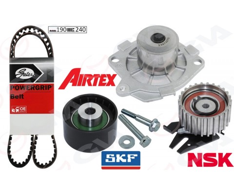 DEVİRDAİMLİ EKSANTRİK GERGİ KİTİ 190x240 BRAVO 96 DOBLO 01 MAREA 99-02 -IDEA 04 1.9JTD KTB317
