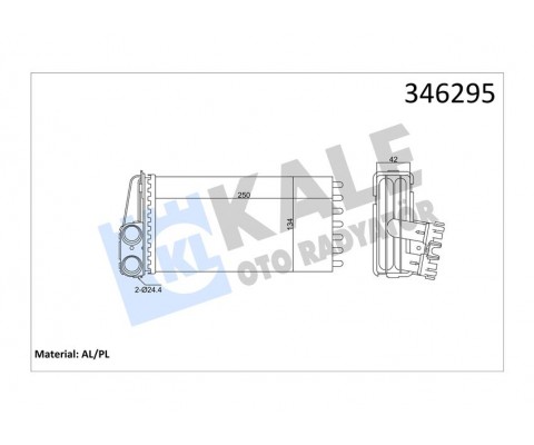 KALORİFER RADYATÖRÜ 307 00 249x141x42