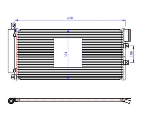 KLİMA KONDENSERİ LINEA 1.3 JTD 660x305x12