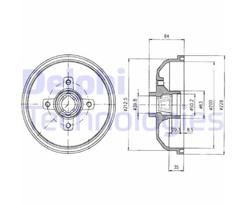ARKA FREN KAMPANASI CORSA A 83-92 -CORSA B-TIGRA A 93-02 ABS Lİ