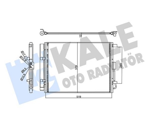 KONDENSER HYUNDAI ELANTRA 11-İ30-KIA CEED 12-CERATO III-PRO CEED CONDENSER AL/AL