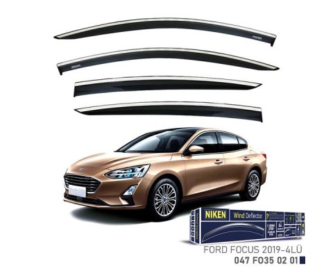 KROMLU CAM RÜZGARLIĞI FORD FOCUS 2019- 4LÜ