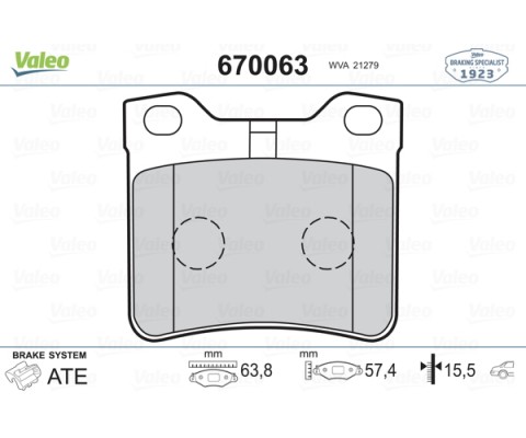 ARKA BALATA P406 1.6-1.8-2.0-2.1 TDİ 95-04 607 00