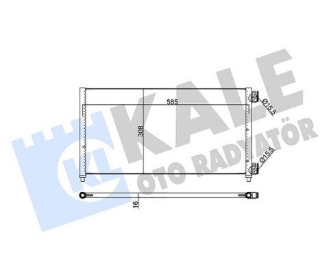KLİMA RADYATÖRÜ KONDENSER FIAT DOBLO 01 IDEA 04 PUNTO 03 LANCIA YPSILON 06 11 1.2 1.3JTD 1.4 1.9JTD