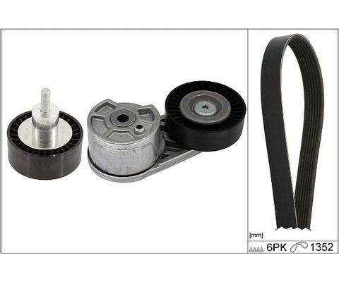 ALTERNATÖR KAYIŞ GERGISI KOMPLE TRANSIT V-362/V-363 17 2.0 ECOOBLUE GK2Q-19A216-AB HG9Q-6A228-SA HG9Q-6C301-AA
