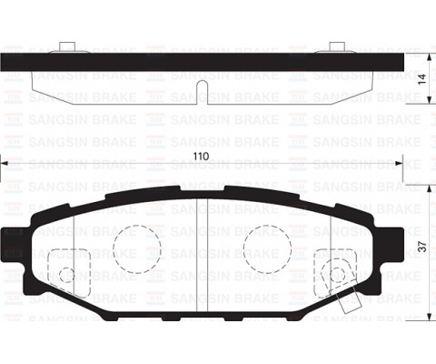ARKA FREN BALATA SUBARU FORESTER 2.0L EJ20 SH benzinli 08-13 / IMPREZA 1.5L EJ15 AWD GE3 06- / OUTBACK 2.0L 2.5L 03- / LEGACY 2.0L EJ20 EE20Z BL 03-09