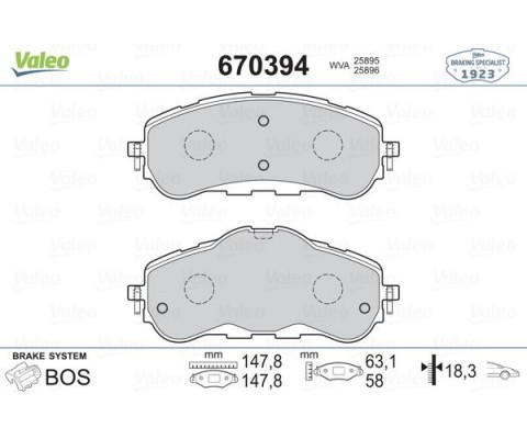 ÖN FREN BALATASI 283mm ASTRA L 21 COMBO E 18 BERLINGO 18 PARTNER 18 308 II-III 13 RIFTER 18