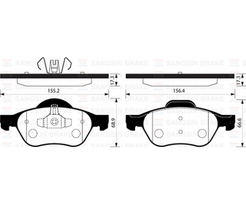 ÖN BALATA MEGANE II 02 SCENIC II 02 CLIO III 05 1.5dCi 1.6 16V 2.0 16V
