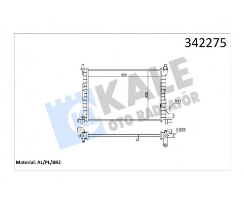 MOTOR SU RADYATOR AC FIESTA 1.3 CVH 96 01