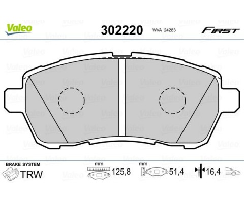 ÖN BALATA FIESTA VI 1.4-1.4TDCİ 1.6 TDCI 08 SWIFT 10 JUSTY 07 MAZDA II 07 SIRION 08 FTE KIRMIZI KUTU