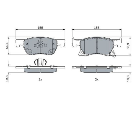 ÖN FREN BALATA OPEL ASTRA K 15-