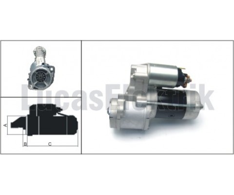 MARŞ MOTORU HYUNDAI STAREX 2.5 D4CB CRDI 140hp 02-08 / H1 2.5L D4CB CRDI 08- / H100 2.5L D4CB 140hp KAMYONET 06-09 / KIA SORENTO 2.5L D4CB 140hp 170hp 02- 12v 2.2kw 10 diş