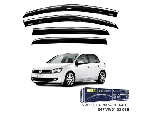 KROMLU CAM RÜZGARLIĞI VW GOLF 6 2009-2013 4LÜ