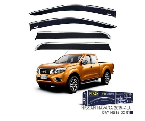 KROMLU CAM RÜZGARLIĞI NISSAN NAVARA 2015- 4LÜ