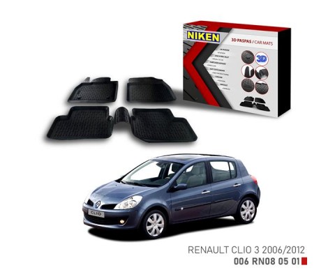 3D PASPAS RENAULT CLIO 3 2006-2012
