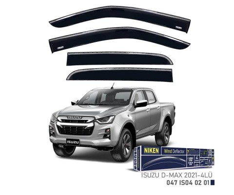 KROMLU CAM RÜZGARLIĞI ISUZU D-MAX 2021- 4LÜ