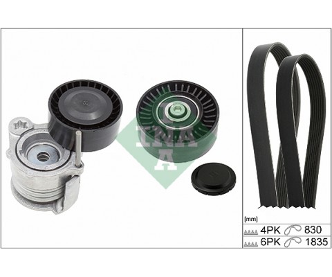 V KAYIS SARJ SETI 4PK830 6PK1835 MAKARA GERGI BMW E87 E90 E91