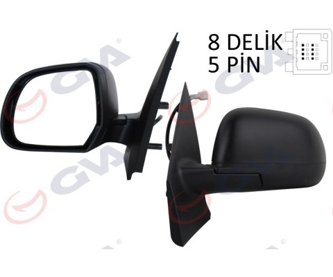 DIŞ DİKİZ AYNASI SOL DOKKER-LODGY 12 ELEKTRİKLİ ISITMALI KONVEKS 5 FİŞ VM-6803EHL
