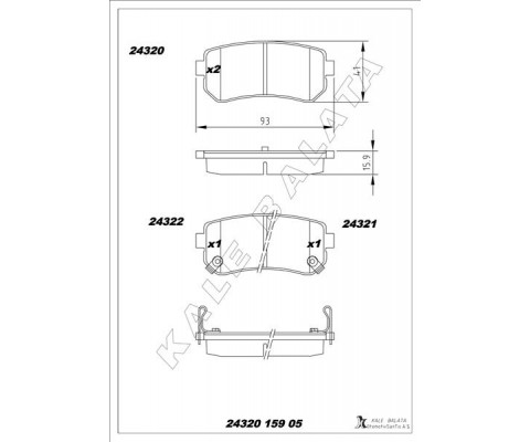 BALATA ARKA ACCENT II-III-IV-İ30 99 -