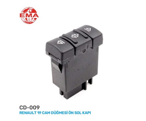 CAM AÇMA ANAHTARI SOL RENAULT 19 - MASTER TEKLİ