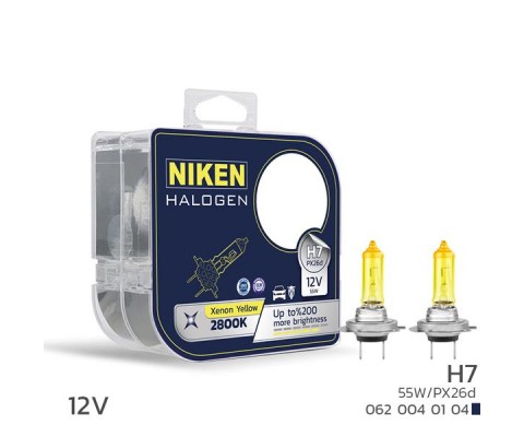 NIKEN 12V H7 55W SARI IŞIK AMPUL PX26d 2800K
