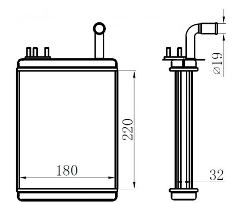 KALORİFER RADYATÖRÜ BRAZİNG PALIO 233x195x32