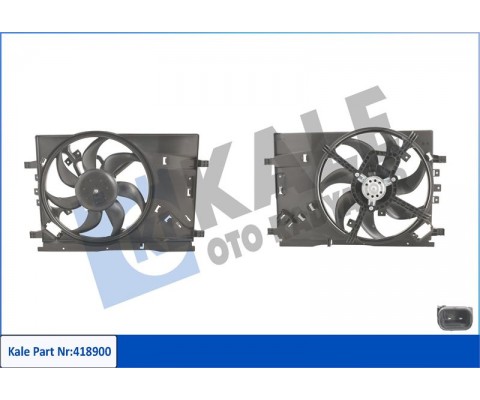 FAN MOTORU DAVLUMBAZLI OPEL CORSA D 06 GRANDE PUNTO 06 1.0-1.2-1.4 XE-XEP 130W-390mm KLİMASIZ ARAÇLAR