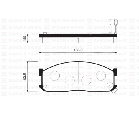 ÖN FREN BALATA MAZDA E2200 2.2L R2 RF 91- / KIA BESTA 2.2L R2 92-98 / BONGO 2.7L J2 SD 97-04