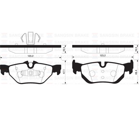 FREN BALATASI ARKA KULAKLI BMW E87 E90 X1 E84