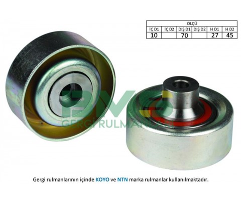 ALTERNATÖR GERGİ RULMANI P206-207-307 1.4HDI-1.6HDI 04- -C2-C3 1.4HDI-1.4 16V-1.6 16V KLİMALI