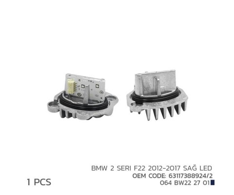 BMW 2 F22 2012-2017 SAĞ LED FAR MODL 63117388924/2