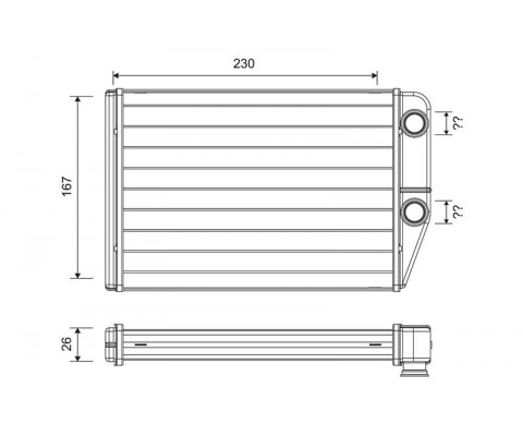 KALORİFER RADYATÖRÜ PEUGEOT BOXER III CITROEN JUMPER FIAT DUCATO III 06 230X163X26