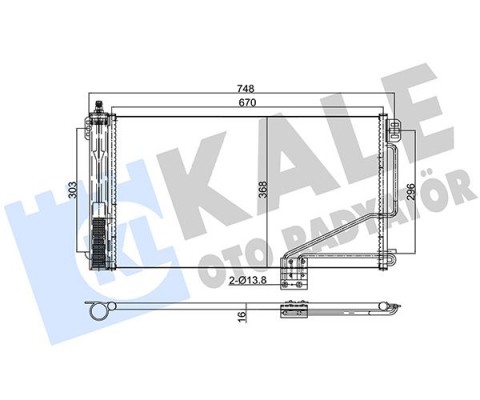 KLIMA RADYATORU MERCEDES W203 CL203 S203 C209 A209