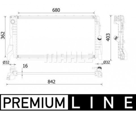 MOTOR SU RADYATORU MINI F55 F56 14 17 PREMIUM LINE