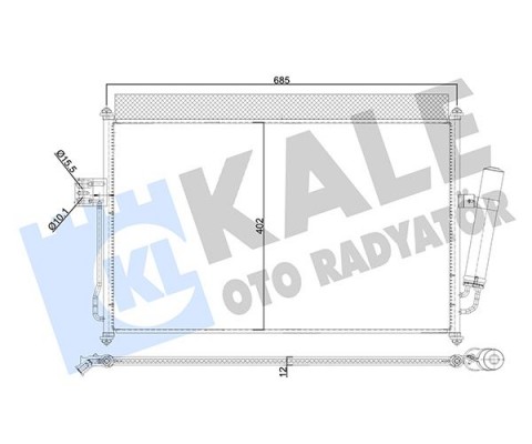 KONDENSER AL/AL ISUZU D-MAX