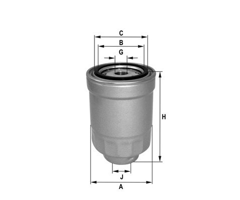 YAKIT FİLTRESİ TOYOTA HILUX-MAZDA B SERİSİ PİCKUP COROLLA 1.8-2.0 DZL-CARINA II-HIACE II 2.4 D x