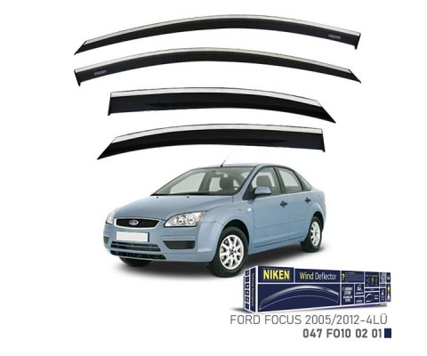 KROMLU CAM RÜZGARLIĞI FORD FOCUS 2005-2012 4LÜ