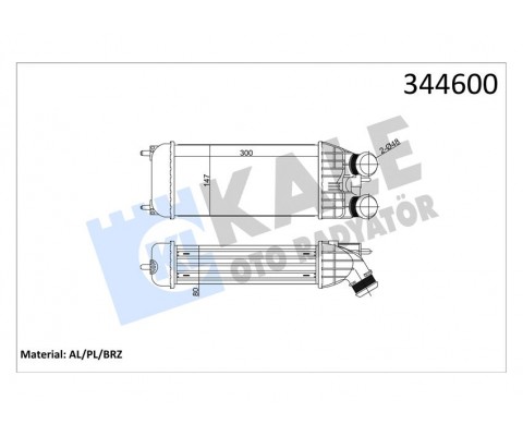 TURBO RADYATÖRÜ INTERCOOL 301 207 208 2008 DS3 C-ELYSEE S3 III C3 IV C4 CACTUS DV6DTED DV6C 12