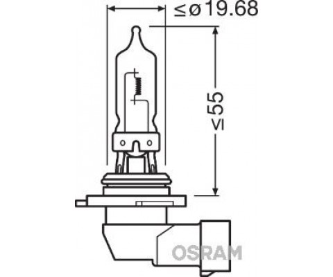 AMPUL 12V HB3 9005 60W P20d