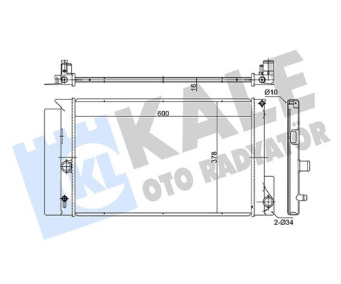 RADYATÖR AURIS-AVENSIS-COROLLA-VERSO MEKANİK AL/PL/BRZ 600x378x16