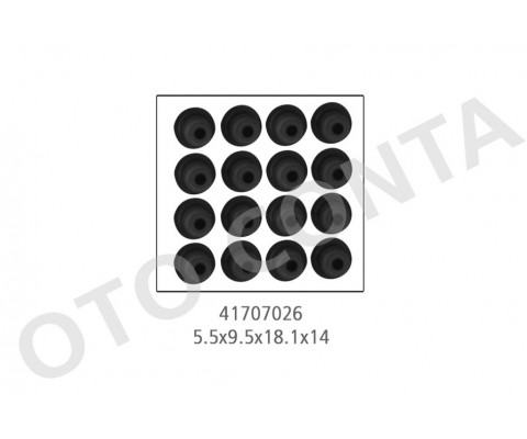 SUBAP LASTİĞİ 16adet PARTNER-BERLINGO-FOCUS-FIESTA-P206-P207-P307-C2-C3-C4 1.6HDİ 5.5x9.5x18.1x14
