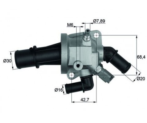 TERMOSTAT KOMPLE G852.88 ALBEA-DOBLO-PALIO-1.3 CORSA C-COMBO-MERIVA 1.3 CDTI MŞRLÜ 88C TI153.88