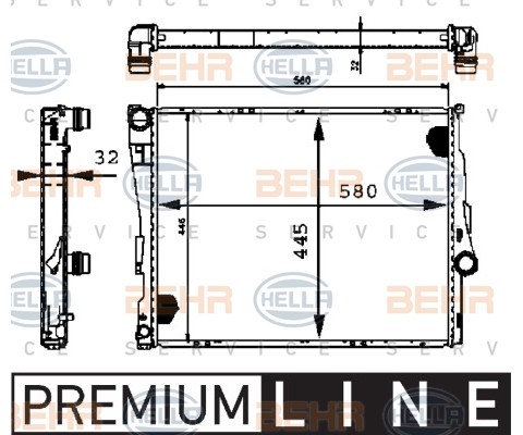 MOTOR SU RADYATORU PREMIUM LINE BMW E46 Z4 E85 M52 M54 M57