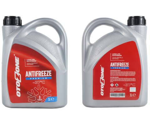 ANTİFRİZ 3 LT -37 C KIRMIZI LONG LİFE Koli 6 Ad ORGANIK