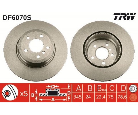 FREN DISKI ARKA ADET BMW E70 F15 E71 F16