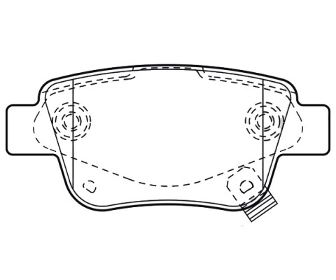ARKA FREN BALATA TOYOTA AVENSIS 1.6L 3ZZFE VVTi ZZT250 03-08 / 2.0L 1AZ-FE 1AZFSE AZT250 03-08