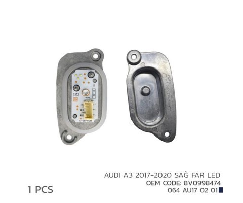 AUDI A3 2017-2020 SAĞ FAR LED MODÜL 8V0998474